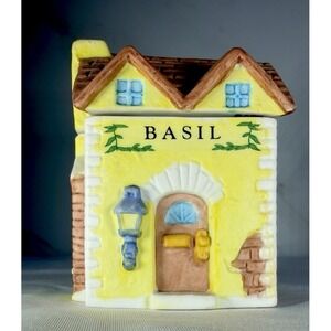 Vtg Spice Jar BASIL Country Kitchen Collection 1994 NIB House Cottage Core